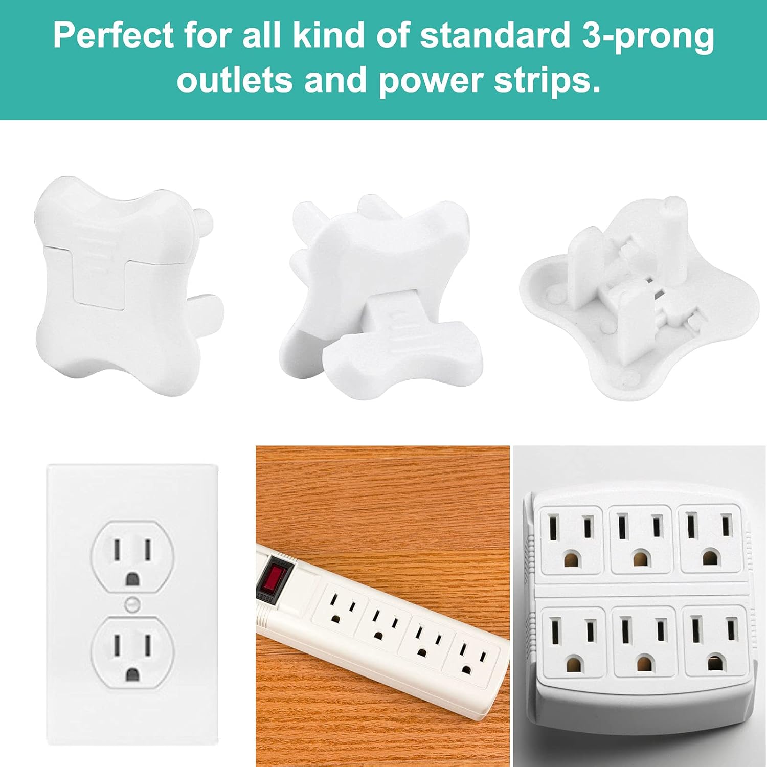 Outlet Covers Babepai 38-Pack White Baby Proof Electrical Protector Safety Improved Baby Safety