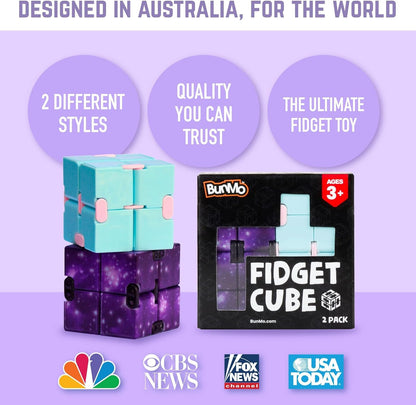 BUNMO Infinity Cube Fidget Toy - Stimulating & Engaging Fidget Toy - Teen Boy Toys - Fidgets for