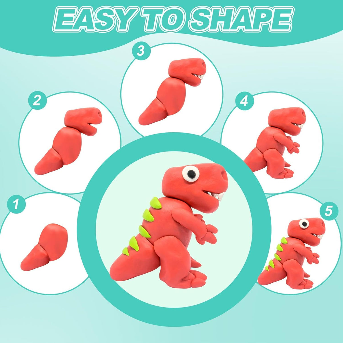 Air Dry Clay for Kids,90 Colors Modeling Model Magic Clay,DIY Molding Clay Starter Kit with