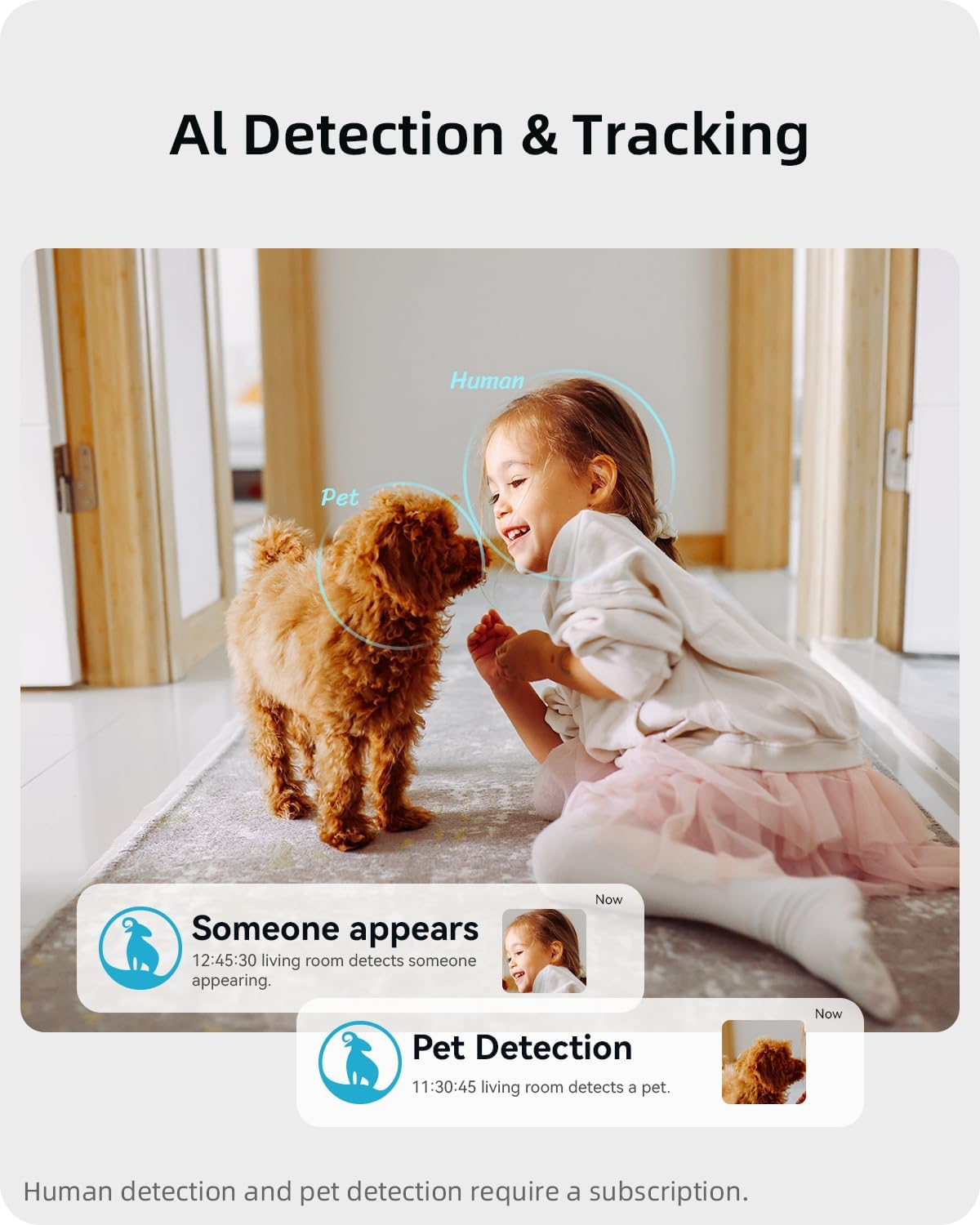 blurams Indoor Camera 2K, Cameras for Home Security 5GHz, 360° Pet Camera w/Motion Tracking, Phone