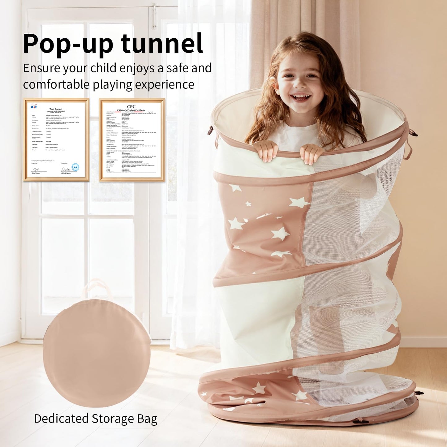 Sumbababy Tunnel Toys for Toddlers: Activity Tunnels for Young Children - Crawl Tunnels for