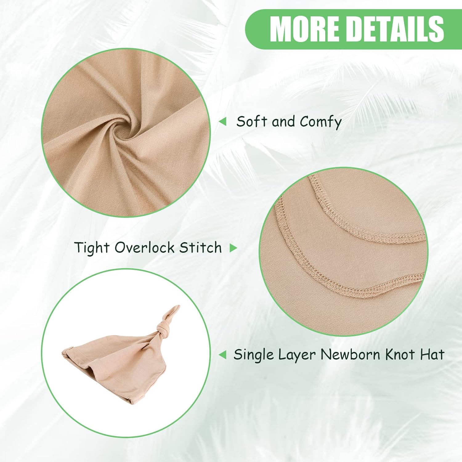 iEvolve Cotton Knitted Baby Swaddle Blanket with Hat Headband Set Newborn Swaddle Wrap Receiving
