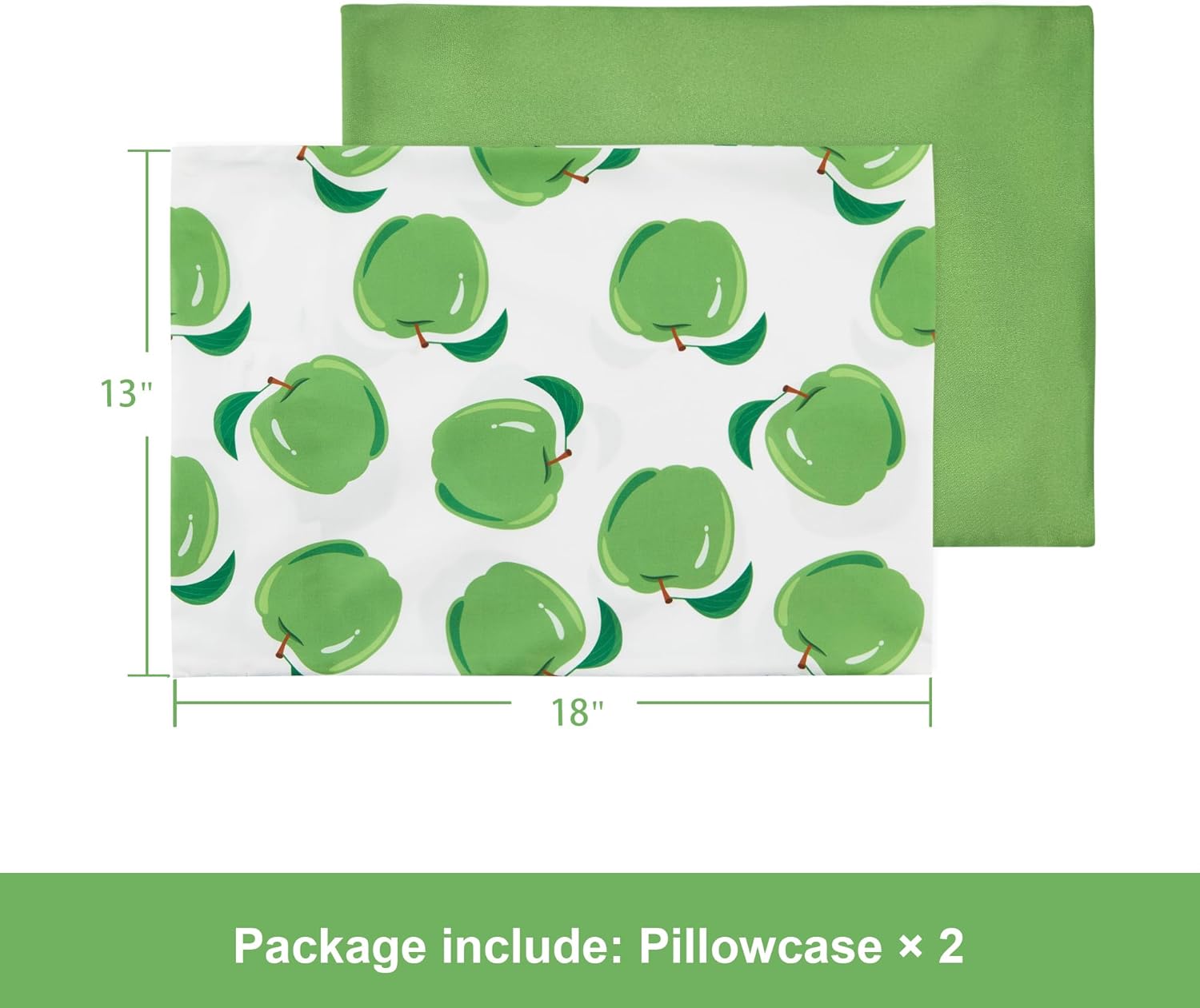 TILLYOU Toddler Pillowcases 13 x 18 Travel Pillow Case 2 Pack, Kids Pillowcases Machine Washable