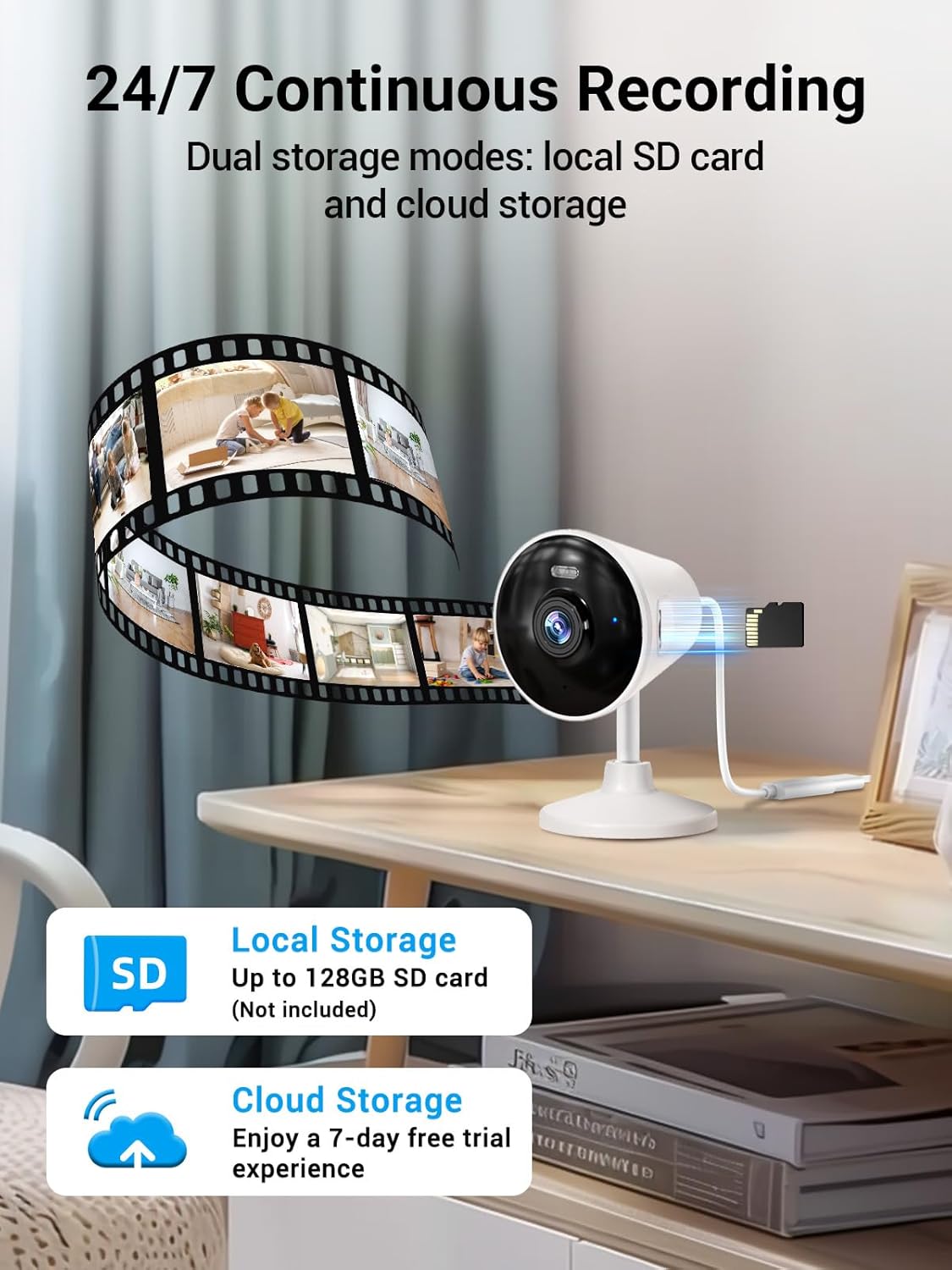 Security Camera Indoor Outdoor, 5G & 2.4G WiFi Cameras for Home, Baby/Elder/Nanny/Dog/Pet Camera