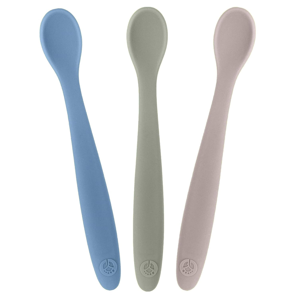 WeeSprout Silicone Baby Spoons - First Stage Infant Feeding Utensils With Soft-Tip, Bendable