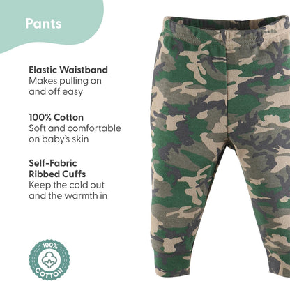The Peanutshell 5 Pack Baby Boy or Girl Pants Set - 100% Cotton Toddler Pants, 0-24 Months for