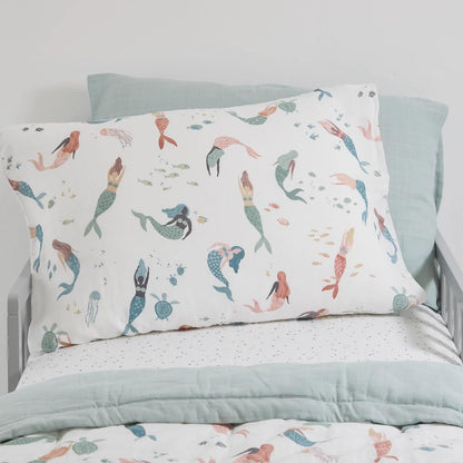 Little Unicorn Standard Pillowcase 2 Pack | Super Soft & Breathable Muslin Fabric | Snug Envelope