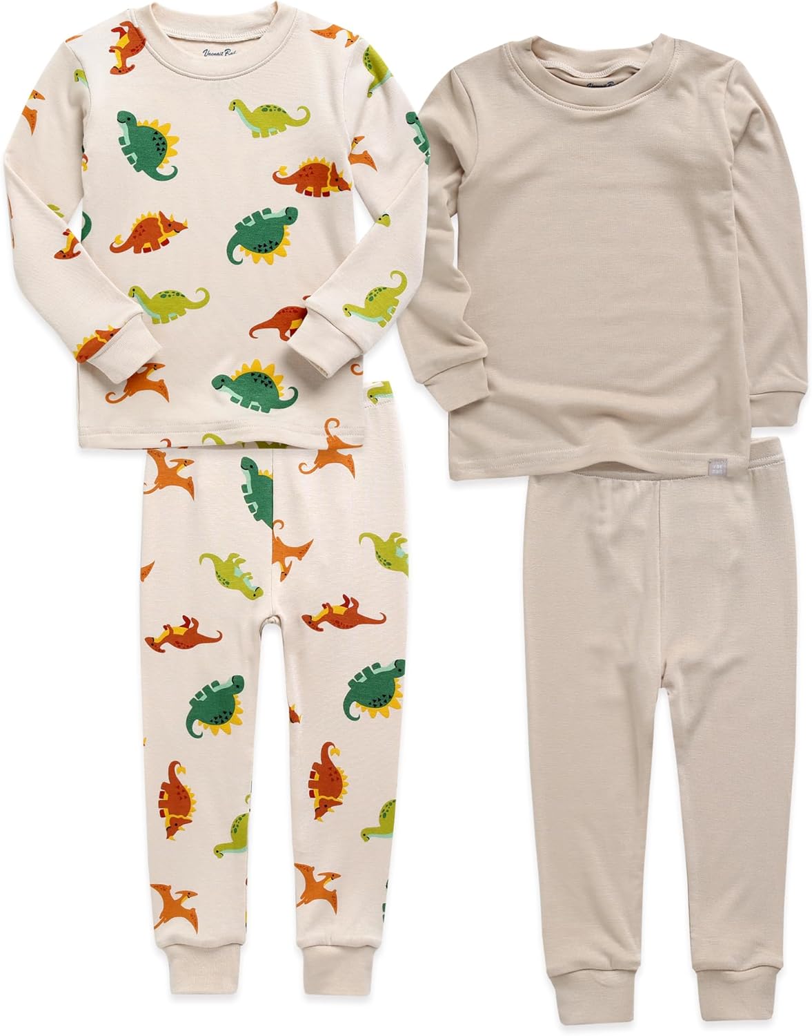 VAENAIT 6M-12Y Toddler Kids Girls Boys Soft Comfy Modal Tencel Solid Raglan Sleepwear Pajamas Pjs