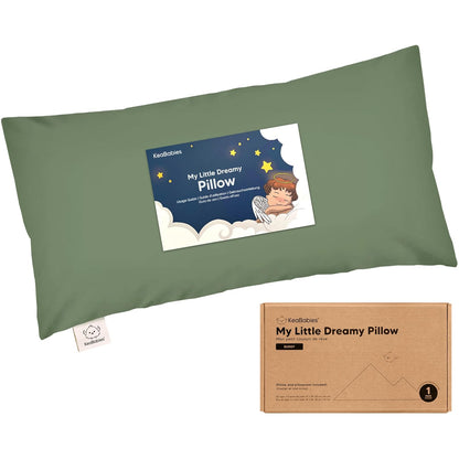 Toddler Pillow with Pillowcase - 10x18 My Little Dreamy Kids Travel Bed Pillows for Sleeping