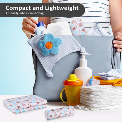 Baby Diaper Changing Pad, 21 5/8" x 31.5" Waterproof Changing Pad Liners - Reusable Soft and