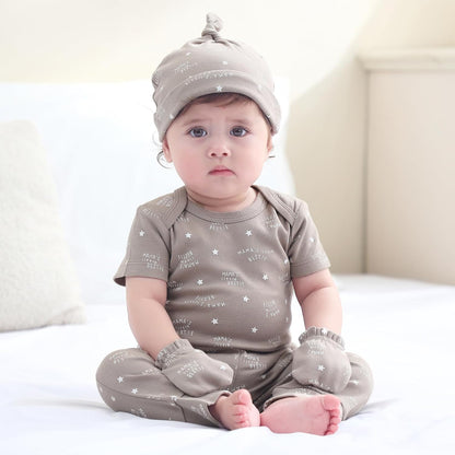 Baby Hats Mittens and Socks Set Cotton Newborn Hat Beanie Soft Infant Girls Boys Caps Gloves 0-6