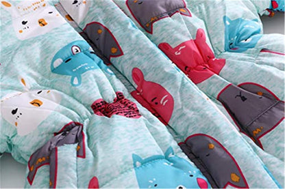 Miss Bei Girl's Winter Coat Jacket Hooded Kids Toddler Flower Print Parka Outwear Warm Cotton