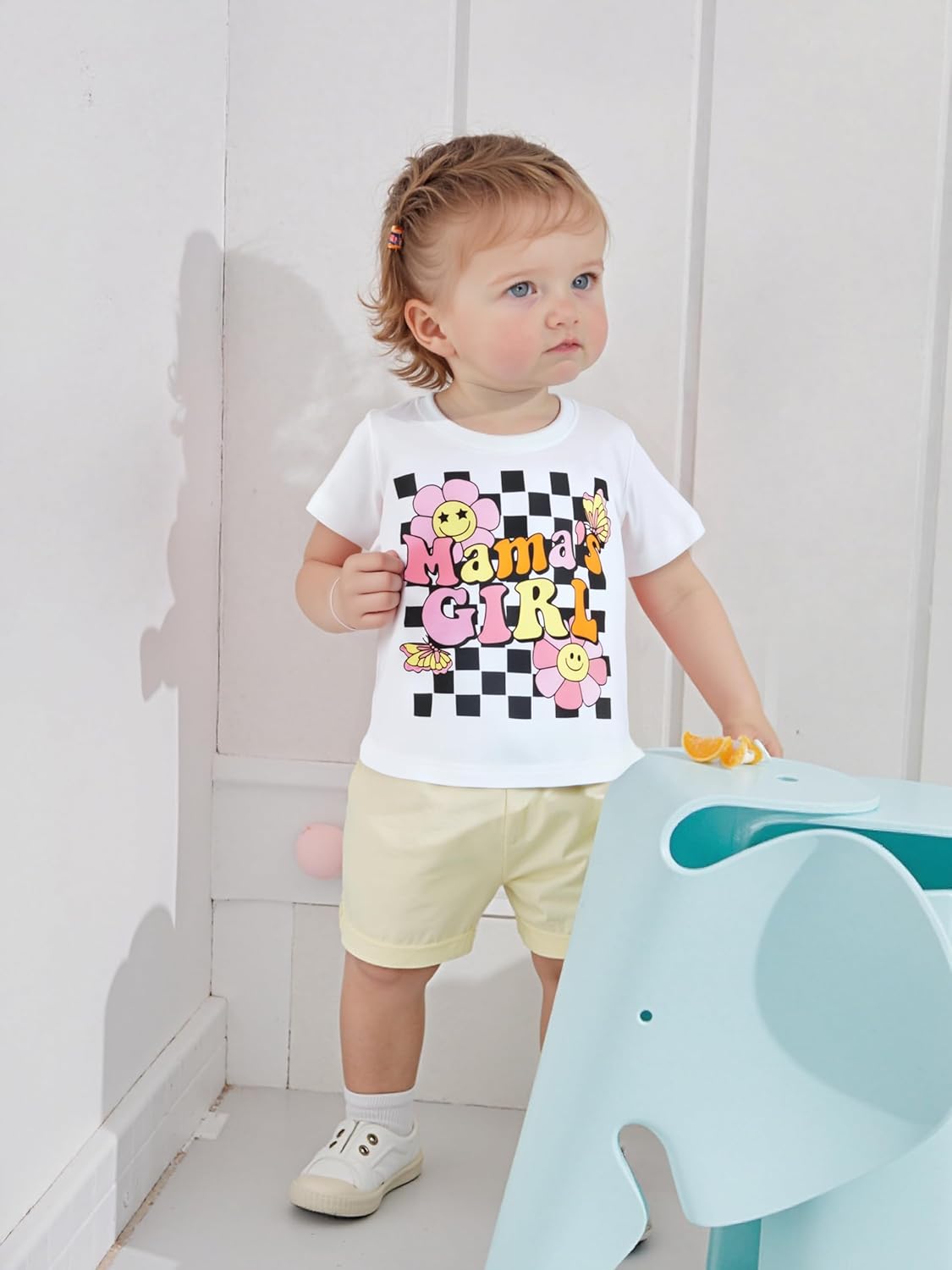 Happy Town Toddler Clothes Baby Boy Girl Smiley Face Shirt Short Sleeve T-Shirt Tee Summer Tops