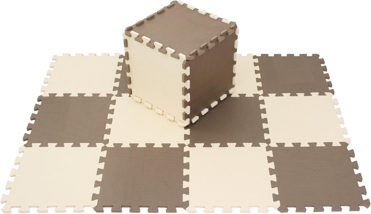 MQIAOHAM® 18 Pieces Puzzle Play Mats, Soft Baby Play Mat, Kids Interlocking Foam Floor Tiles