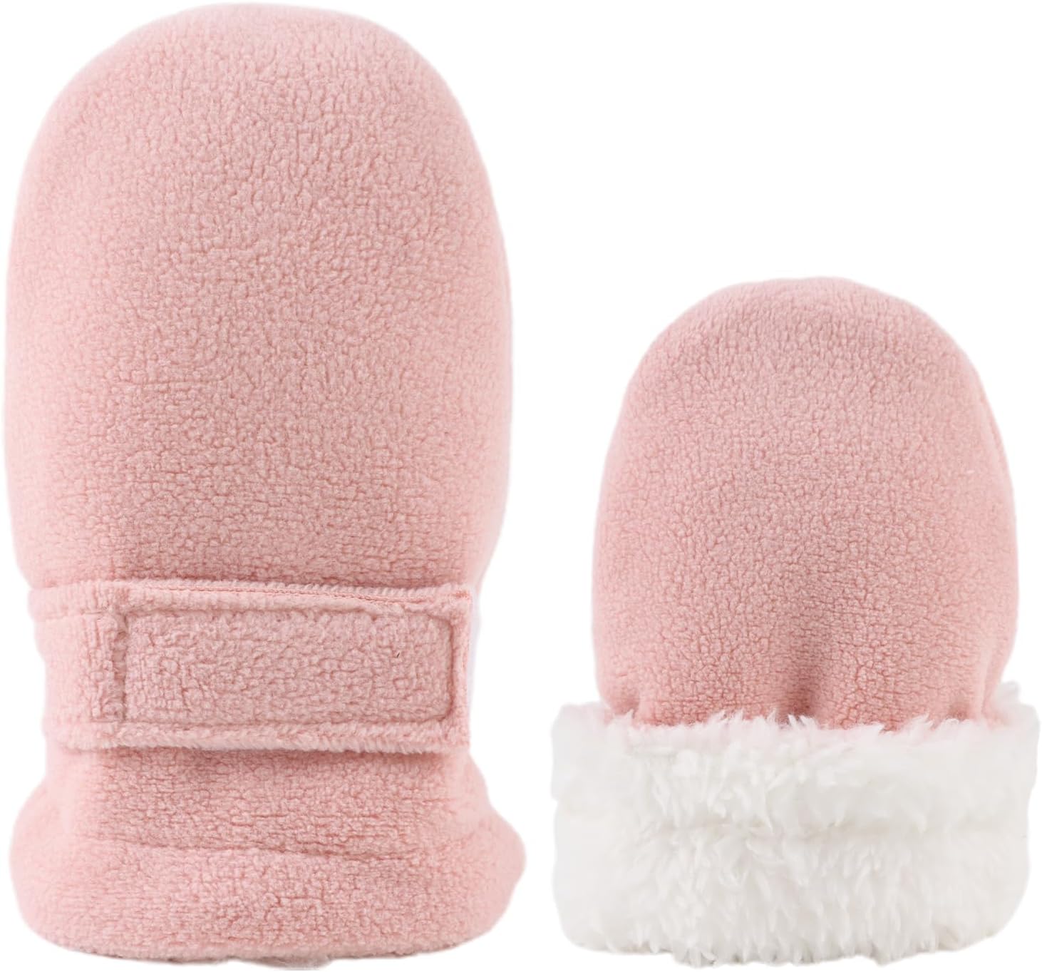 Zsedrut No Scratch Baby Mittens Toddler Infant Fleece Lined Gloves Winter Warm Mitten for Baby Boys