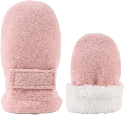 Zsedrut No Scratch Baby Mittens Toddler Infant Fleece Lined Gloves Winter Warm Mitten for Baby Boys