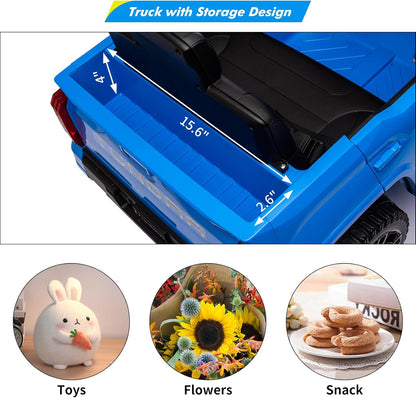 Electric Car for Kids, Licensed Toyota Tundra 12V Electric Truck, Off-Road Kids Pickup Car