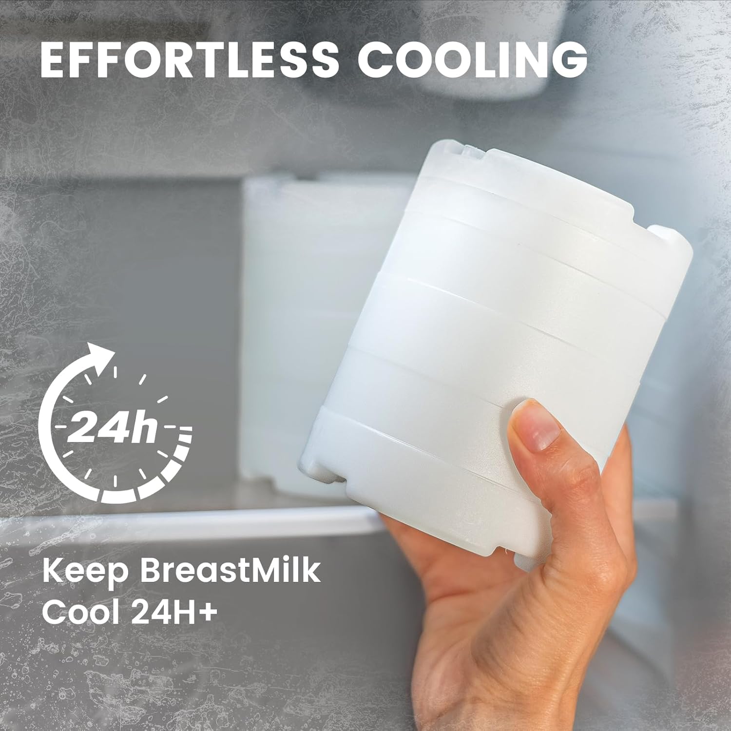 22oz Breast Milk Cooler for Work and Travel, 24 Hours All-Day Cooling, Large Capacity Portable