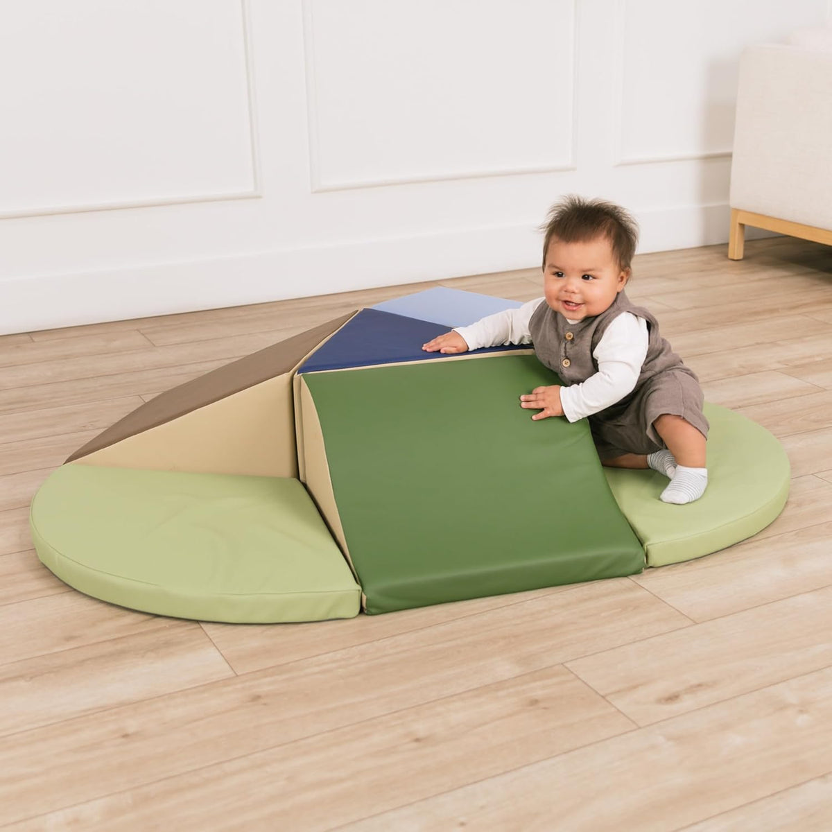 Factory Direct Partners 13800-ET SoftScape Toddler Playtime Junction 360 Climber Plus Side Pads