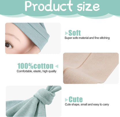 10 Pcs Baby Newborn Hats Set Stretchy Knot Beanie Hats for Boy Girl Baby Cute Cap Infant Beanies