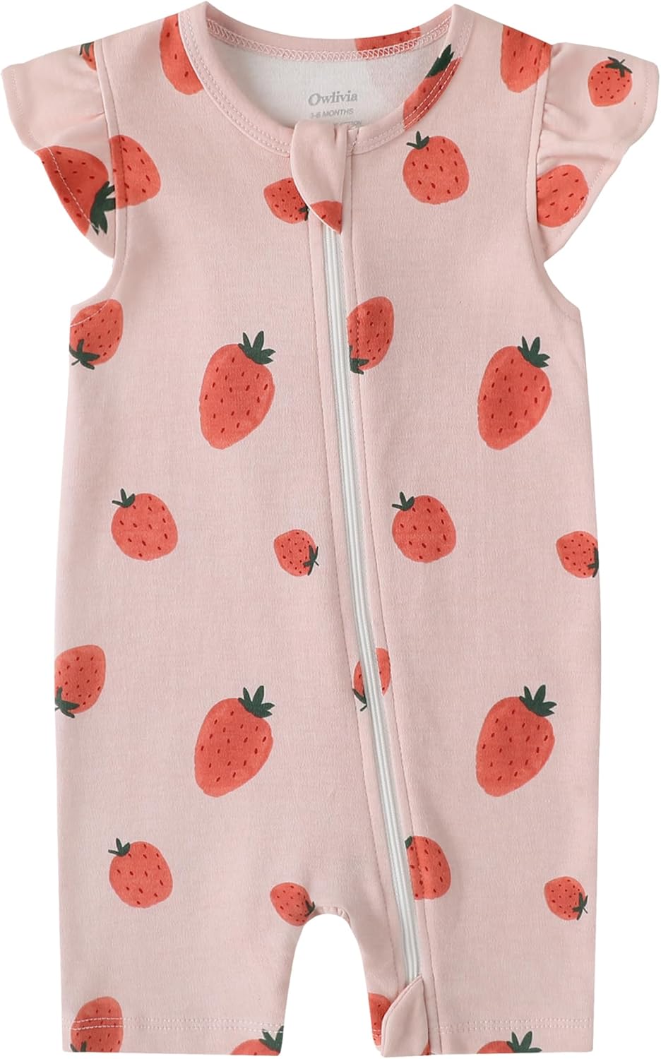 Owlivia Baby Short Sleeve Summer Romper Set, 2 Pack Tank Jumpsuit for Girls and Boys, Cartoon One