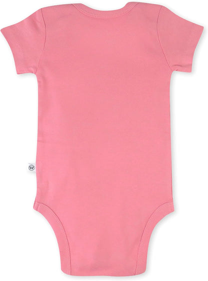HonestBaby unisex-baby 10-pack Short Sleeve Bodysuits One-piece 100% Organic Cotton for Infant Baby