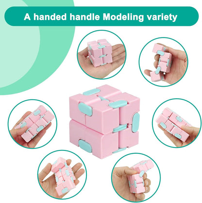 Infinitycube Fidget Toy Stress Relieving Fidgeting Game for Kids and Adults,Cute Pocket-sized