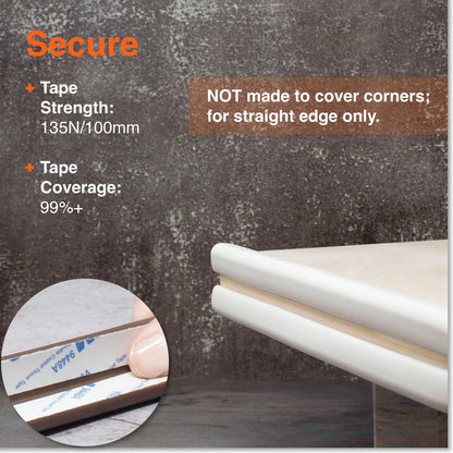 Roving Cove Slim-Fit Edge Protector for Baby Proofing (9ft Small Edge Only), Soft Rubber Foam