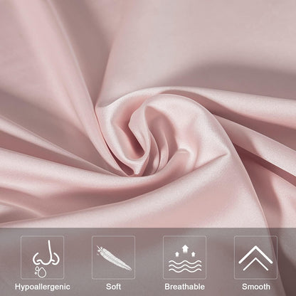 Mulberry Silk Pillowcase for Hair and Skin,Standard Size Cooling Silk Pillow Case with Hidden