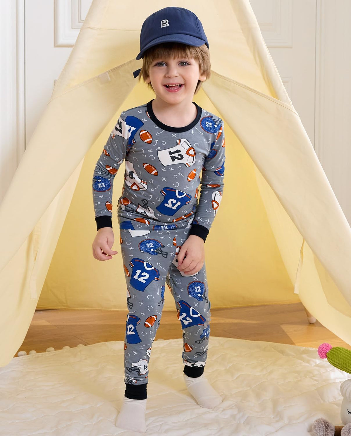 Bamboo Viscose Toddler Pajamas Boys Girls Baby 12M-8Y Pjs Sets Kids 2pcs Snug fit Long-Sleeve