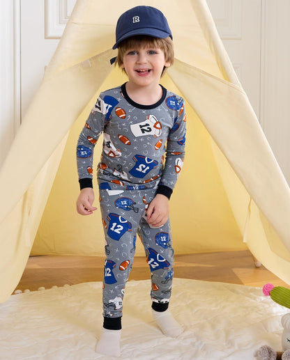 Bamboo Viscose Toddler Pajamas Boys Girls Baby 12M-8Y Pjs Sets Kids 2pcs Snug fit Long-Sleeve