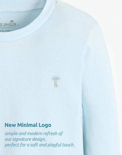 moimoln 6M-8Y Modal Cotton Solid Soft Breathable Baby Toddler Boys Girls Snug fit Pjs Long Sleeve