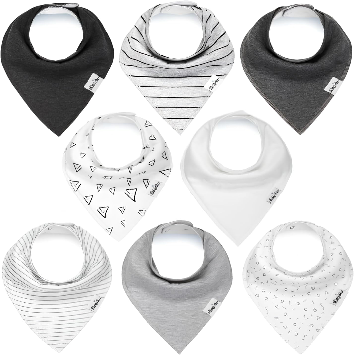 Organic Cotton Baby Bibs – Soft Teething & Drool Bib for Newborns & Toddlers – Hypoallergenic