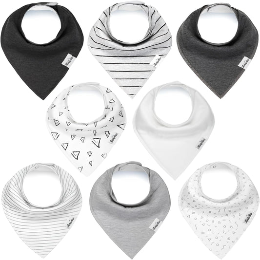 Organic Cotton Baby Bibs – Soft Teething & Drool Bib for Newborns & Toddlers – Hypoallergenic