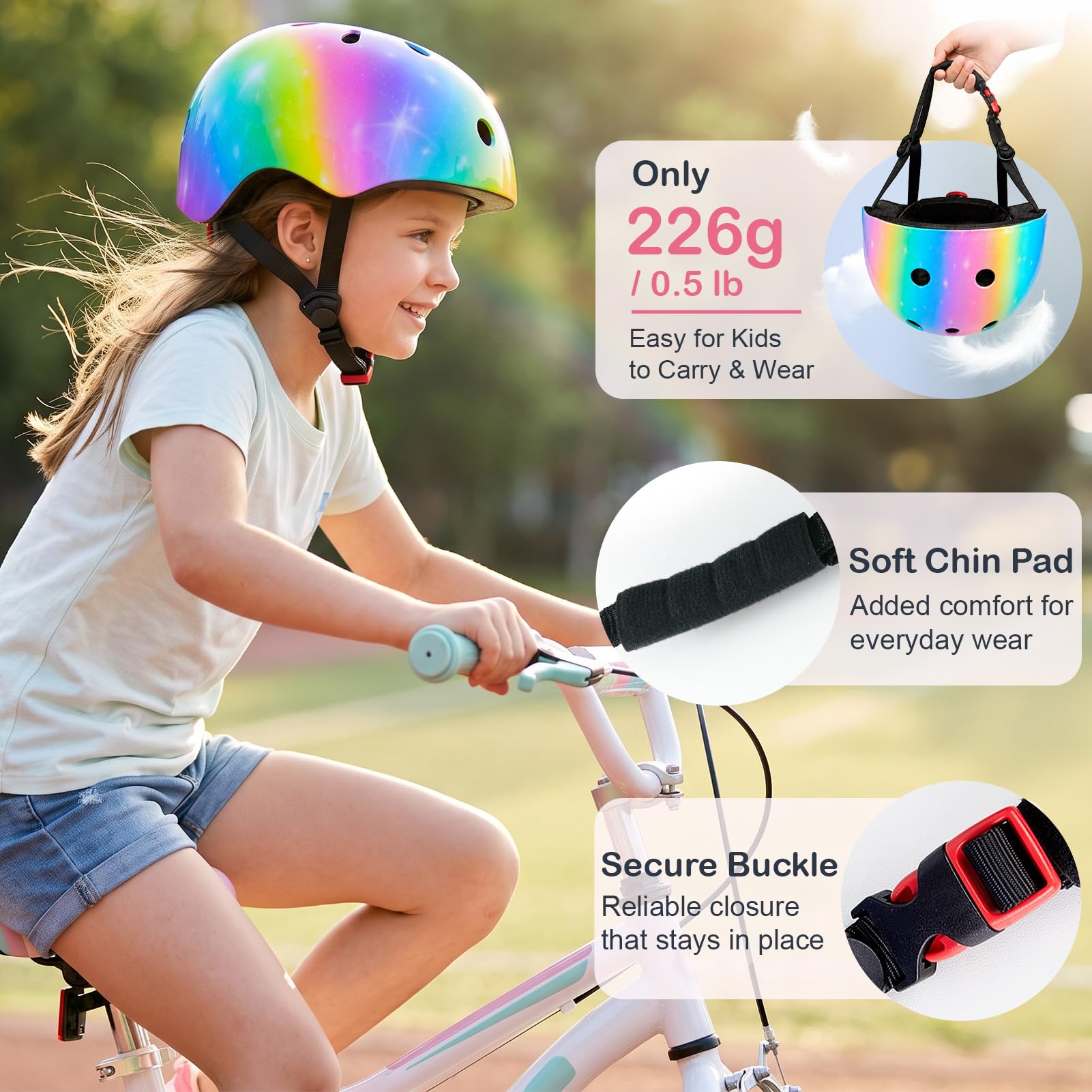 Toddler Helmet, Bienbee Kids Bike Helmet Skateboard Helmets for Bicycle Balance Bike Scooter for