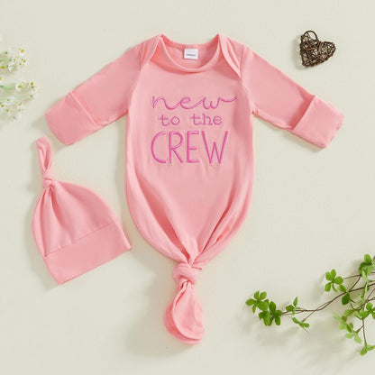 Newborn Boy Girl Coming Home Outfit Baby Infant Sleeper Gown Nightgown Outfits Cute Fall Winter