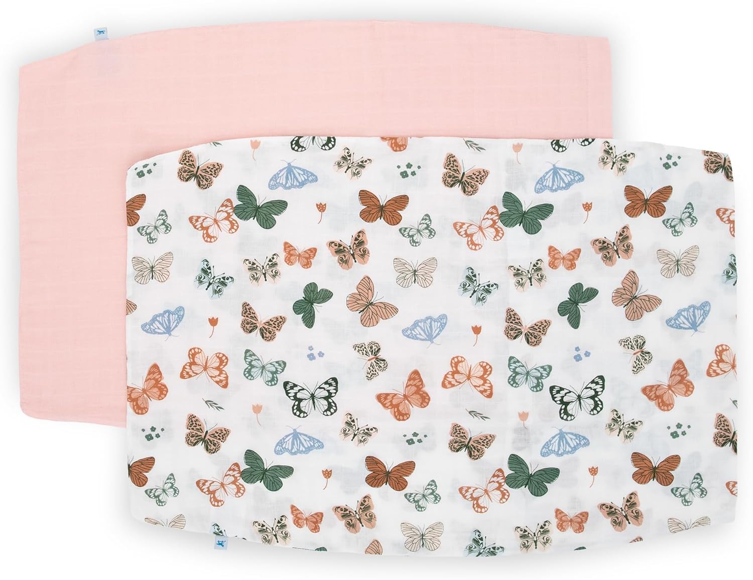Little Unicorn Standard Pillowcase 2 Pack | Super Soft & Breathable Muslin Fabric | Snug Envelope