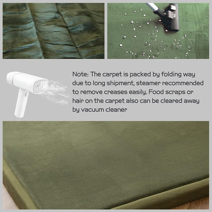 MAXYOYO Baby Play Mat, 1.2" Thick Memory Foam Soft Padded Carpet with Non-Slip Backing, 3x5 ft