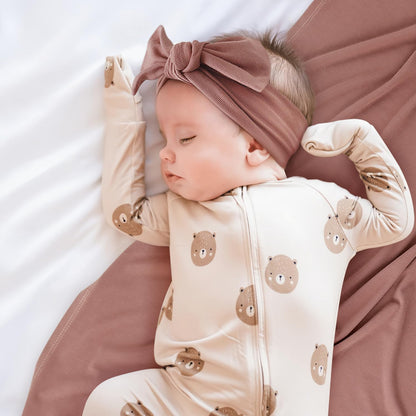 GRSSDER Newborn Swaddle Blanket, Ultra Soft Jersey Receiving Blanket with Matching Headband and