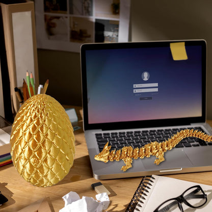 Large Dragon Eggs with Dragon Inside, 3D Printed Surprise Funny Gifts for Kids, Articulated Dragon