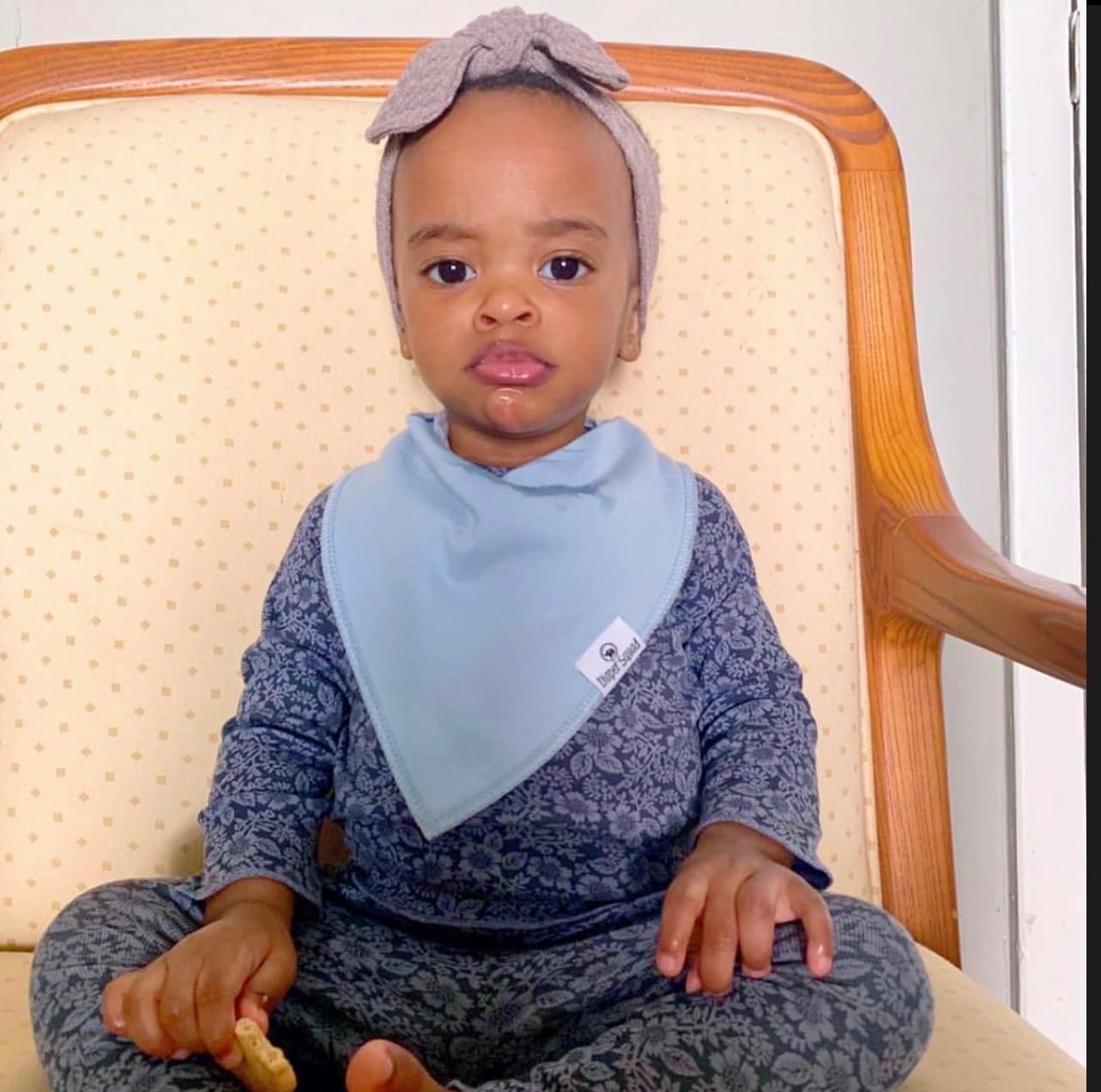 DiaperSquad's Baby Bibs for Drooling and Teething, Bibs for Boys, Baby Girl - Solid Cotton Baby