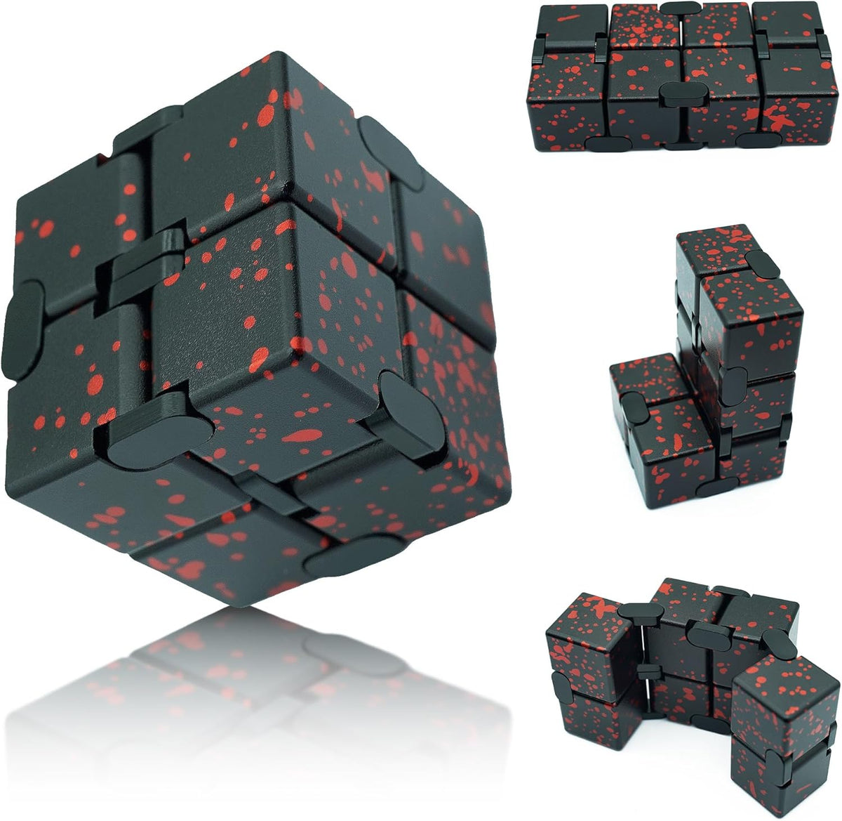 Infinity Cube Fidget Toy, Metal Anxiety Relief Toys Fidget Cube for Adults, ADHD Desk Toys for Kids