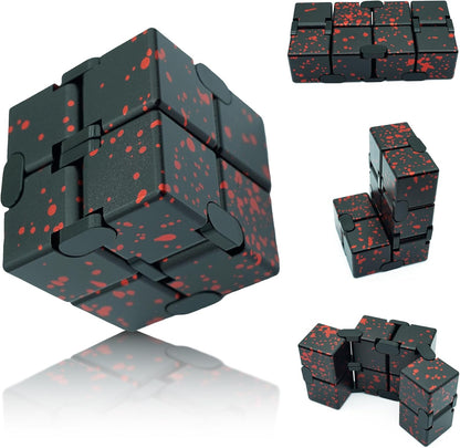 Infinity Cube Fidget Toy, Metal Anxiety Relief Toys Fidget Cube for Adults, ADHD Desk Toys for Kids