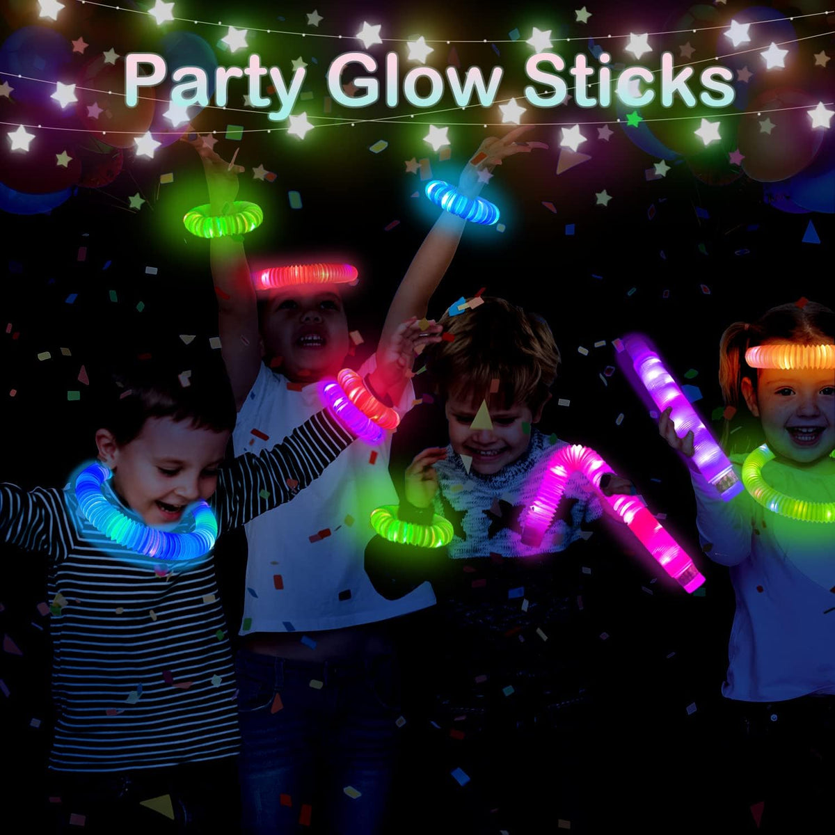 Glow Sticks Party Pack 12PCS-Glow in Dark Party Favor Supplies for Kids,Halloween Light Up Glow