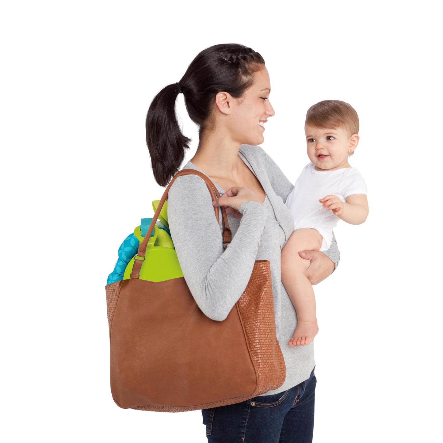 Bright Starts Bounce 'n Spring Deluxe Door Jumper for Baby with Adjustable Strap, 6 Months and Up