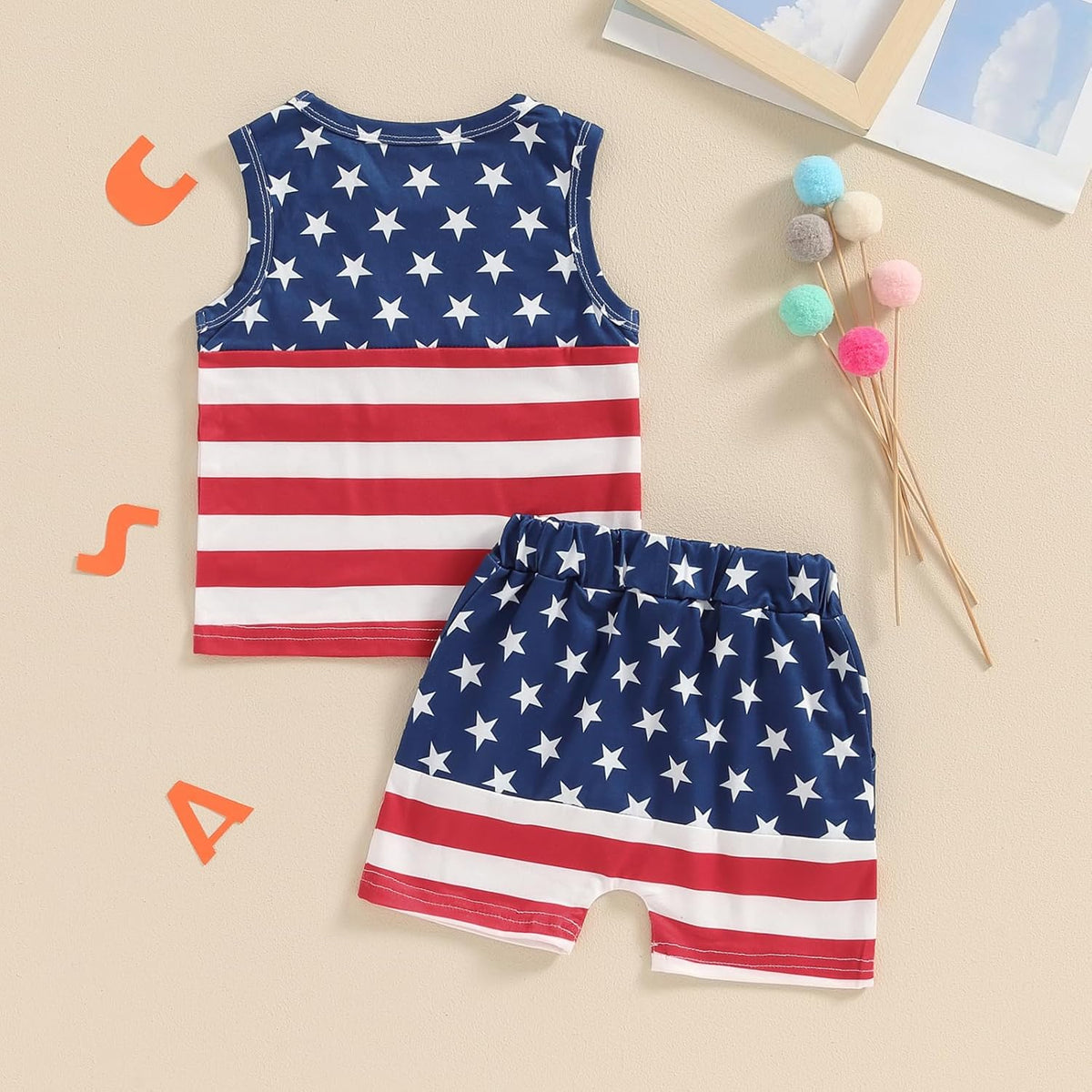 Kupretty Baby Boy Summer Clothes Sleeveless Tank Tops Vest T-Shirt + Casual Shorts Toddler Outfits