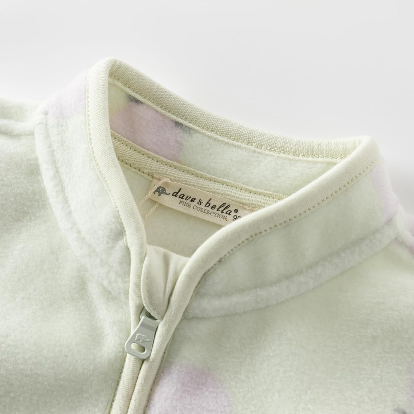 DAVE & BELLA Kids Printed Polar Fleece Jacket Toddler Baby Boys Girls Zip Up Long Sleeve Spring