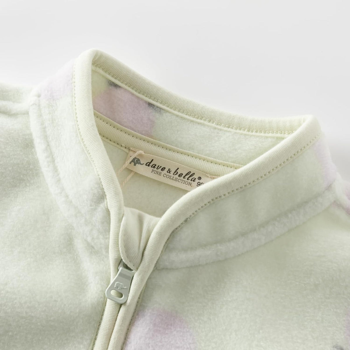 DAVE & BELLA Kids Printed Polar Fleece Jacket Toddler Baby Boys Girls Zip Up Long Sleeve Spring