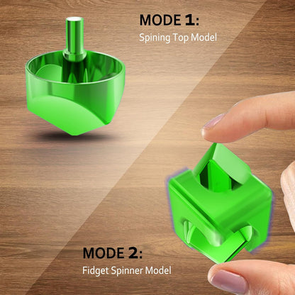 Infinity Gear Fidget Spinner for Kid Adult, Transformable Spinning Top Metallic Fidget Toys for