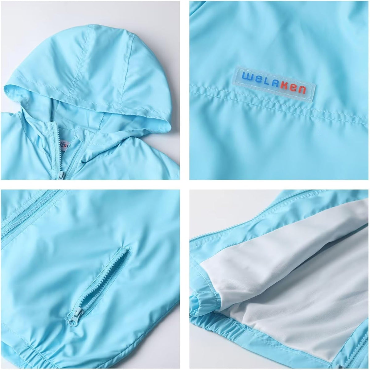 WELAKEN Lightweight Jacket for Girls Kids & Toddler II Girls' Print Water-Resistant Jacket